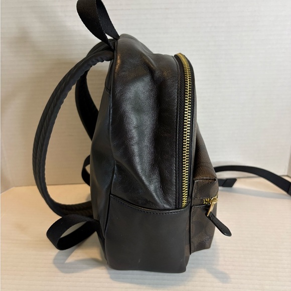 Coach Brown Signature Logo Mini Backpack with Gold Hardware - Picture 4 of 9